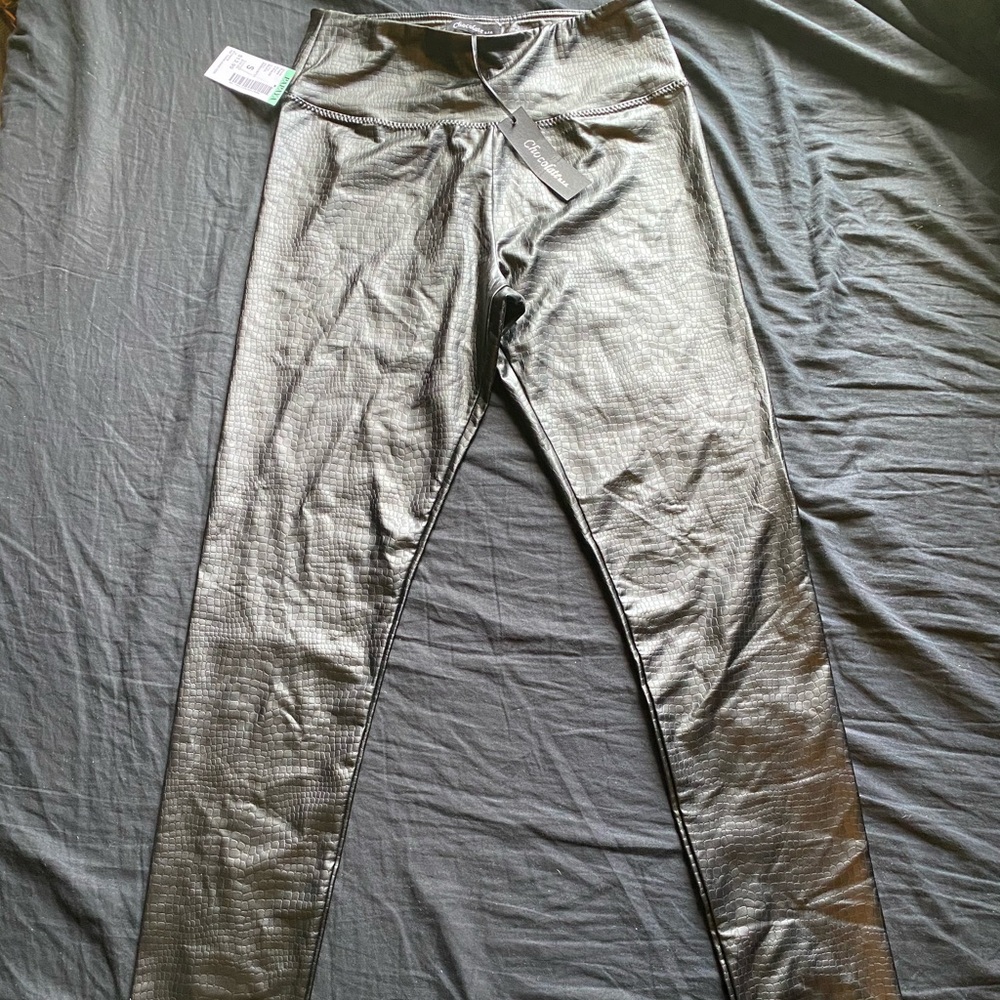 Women’s Papaya Pleather Pants